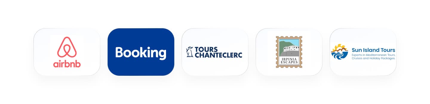 Competitive analysis board showing research from leading travel platforms